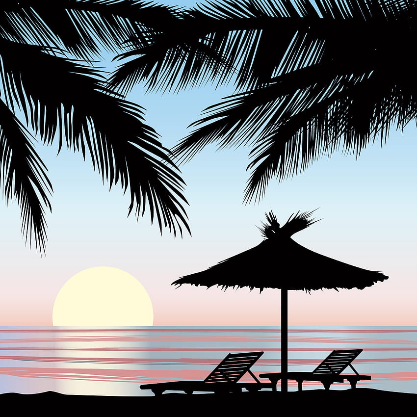 Summer holidays background. Seaside View. Beach resort 524201 Vector Art at Vecteezy HD phone wallpaper