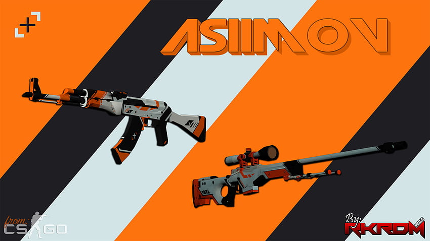 AK47 & AWP - Asiimov Edition HD wallpaper
