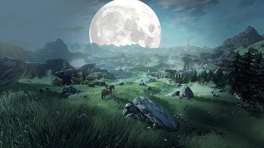 The Legend Of Zelda: Breath Of The Wild, Zelda Landscape HD wallpaper