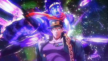 JJBA Jotaro Kujo and Star Platinum Phone Wallpaper by DalekWhoYT