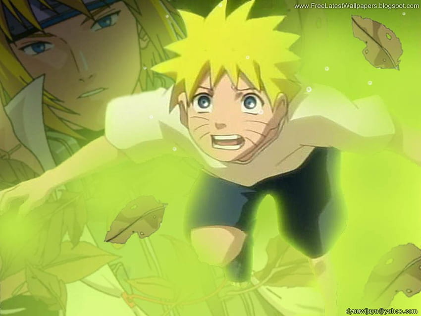 Naruto and father, naruto, anime HD wallpaper