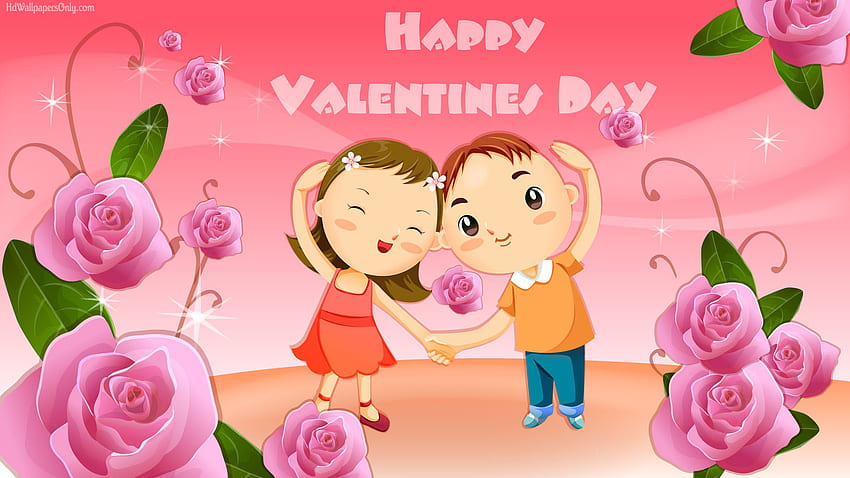 Dibujos animados lindo Día de San Valentín 2015 Imag fondo de pantalla