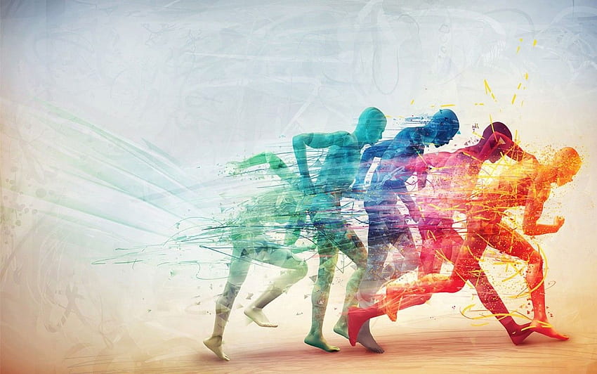 Running . Circle Of Docs, Abstract Sports HD wallpaper
