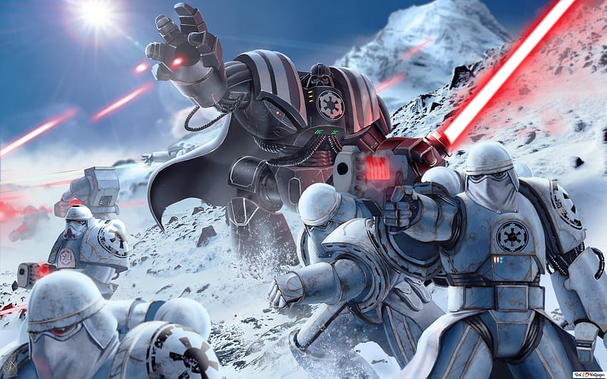 Star Wars - Darth Vader mit Stormtroopers , Darth Vader Stormtrooper HD-Hintergrundbild
