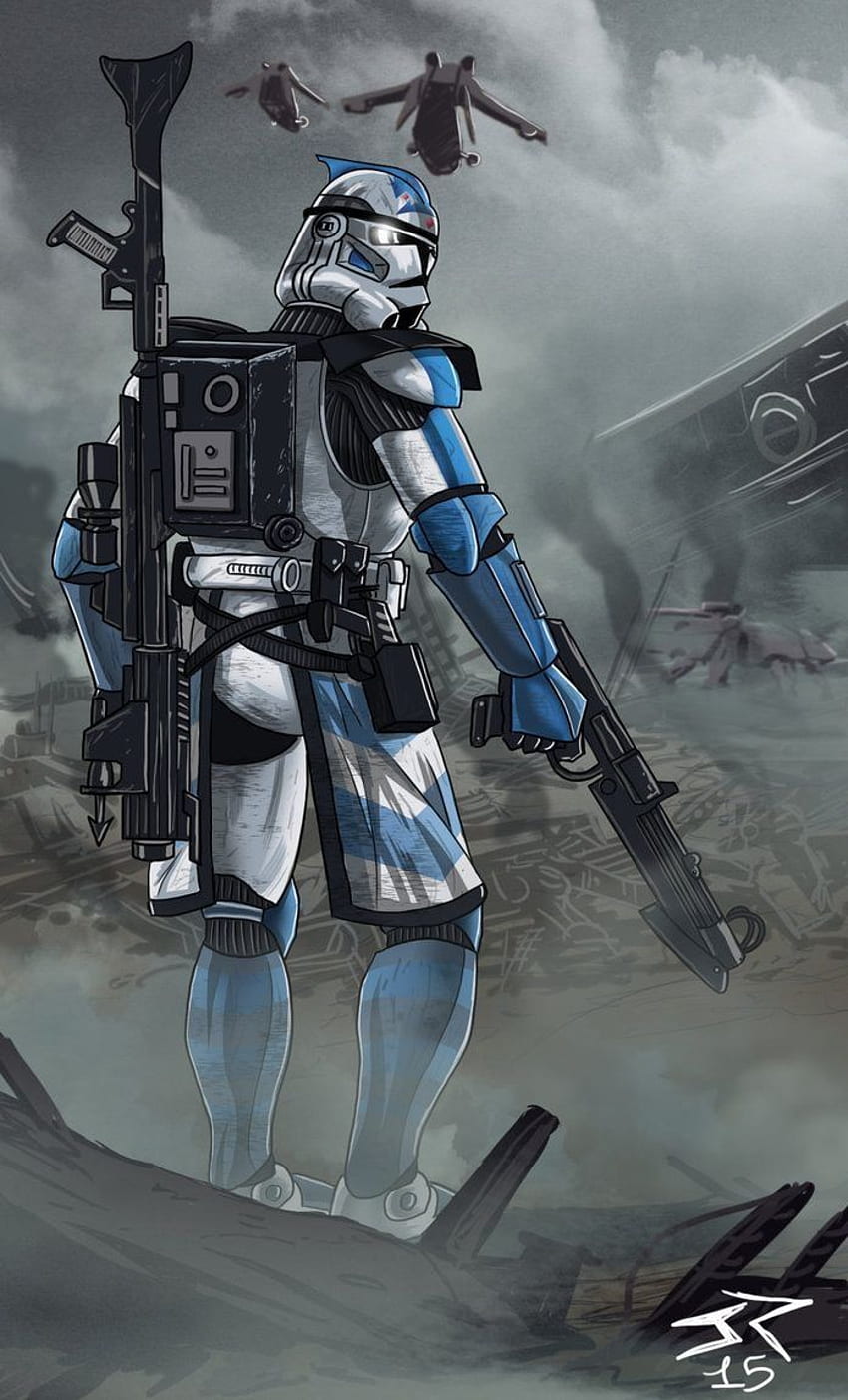 สาธารณรัฐ ARC Trooper (ยุคสงครามโคลน). วาด Star wars, Star, Star Wars Clone Commander วอลล์เปเปอร์โทรศัพท์ HD