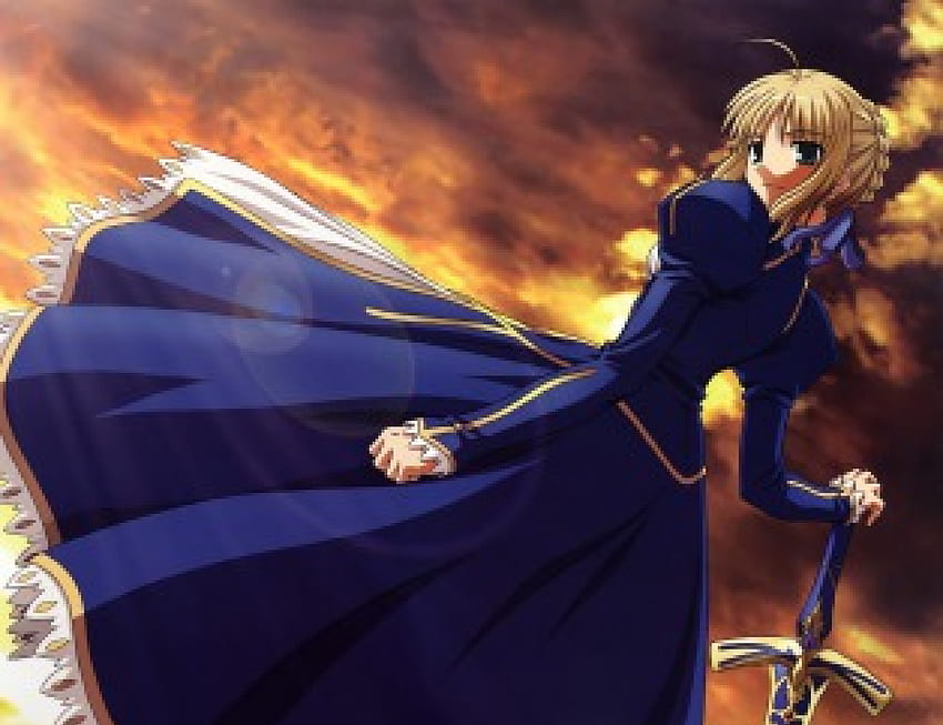 Your Highness, highness, king arthur, holy grail war, saber, excalibur, anime, fight, fate stay night HD wallpaper