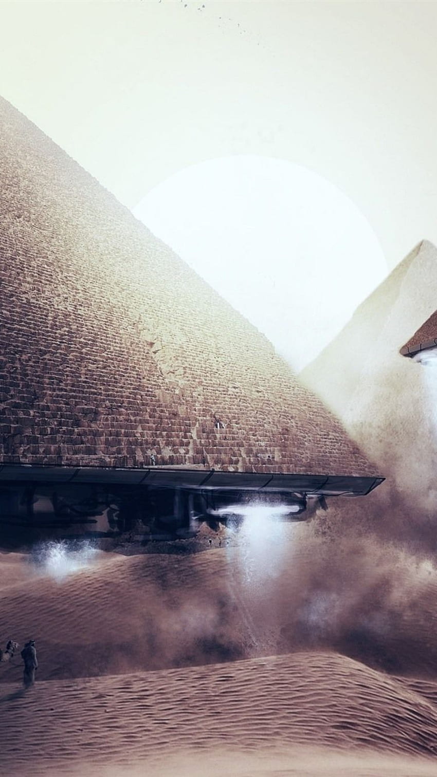 Bạn có tin vào người ngoài hành tinh? Nếu đúng vậy, hãy xem bức ảnh Pyramids UFO iPhone background của chúng tôi. Bức ảnh này làm cho bạn tin rằng có những sinh vật ngoài hành tinh đang quan sát chúng ta ngay từ phía trên cao.
