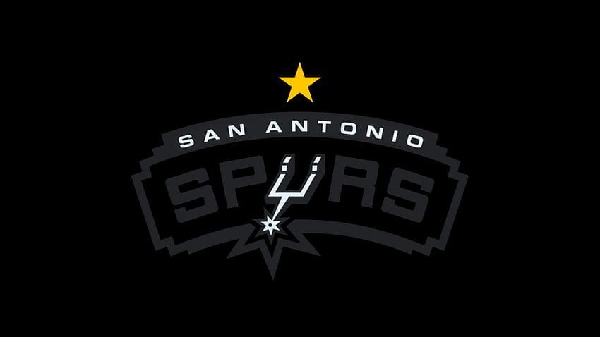 Hintergrund Logo der San Antonio Spurs. Basketball 2021 HD-Hintergrundbild