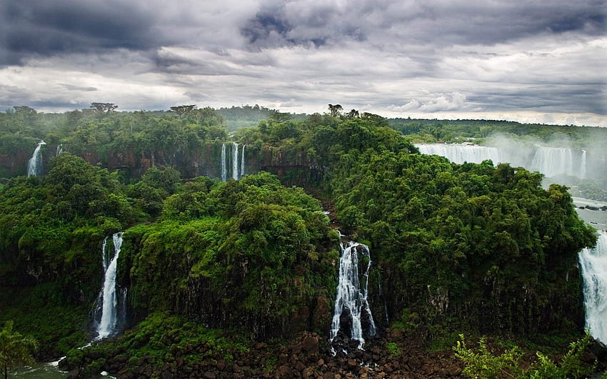 Amazing Jungle Waterfalls . Amazing Jungle Waterfalls stock HD wallpaper