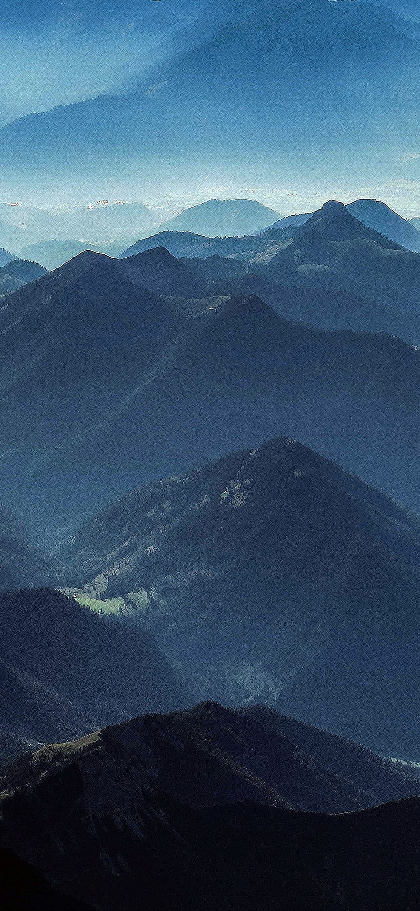 Blue Mountain . Blue iphone, Dark Blue Mountains HD phone wallpaper