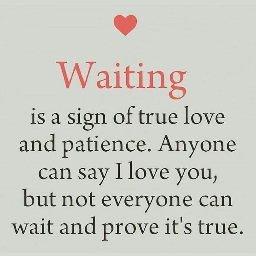 Ich würde ein Leben lang warten, um es dir zu beweisen. Für meine Liebe, True Love Waits HD-Handy-Hintergrundbild