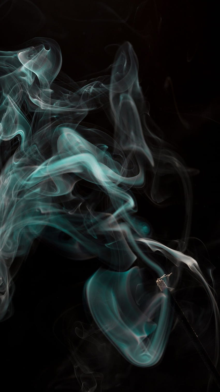 Abstract smoke, black background iPhone XS Max, X 8, 7, 6, 5, 4, 3GS HD phone wallpaper