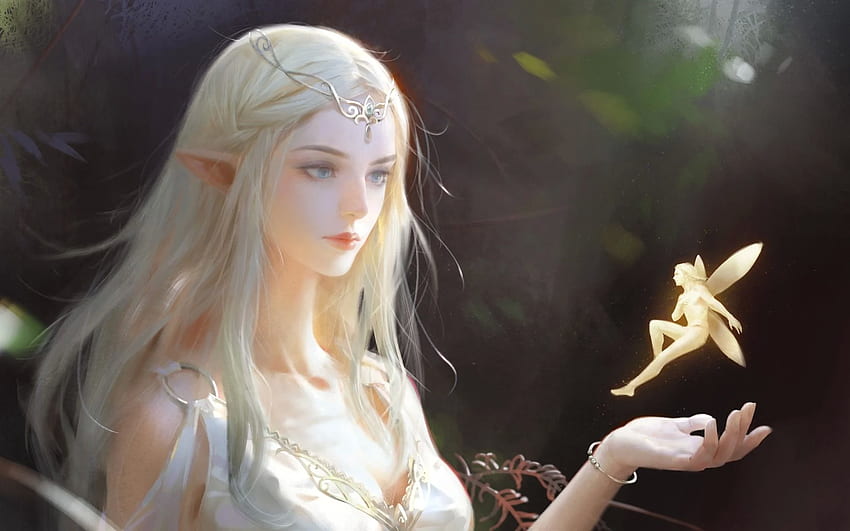 Beautiful fantasy girl, elf, art HD wallpaper | Pxfuel