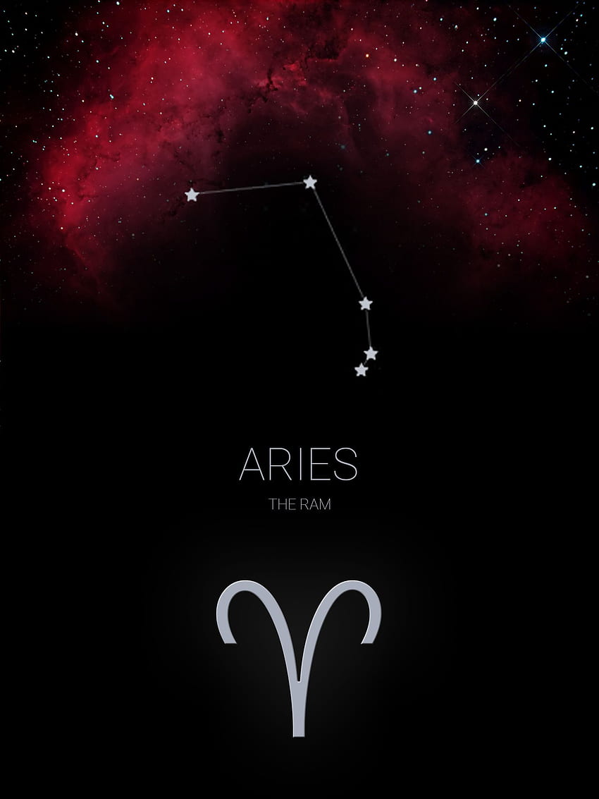 lance Diseñadora gráfica - Portafolio, Constelación de Aries fondo de pantalla del teléfono