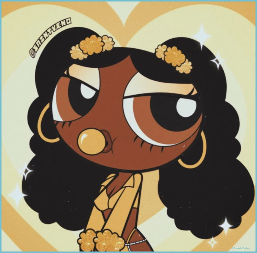 SaintVeno On Twitter Girls Cartoon Art, Cartoon - Black Powerpuff Girl HD тапет