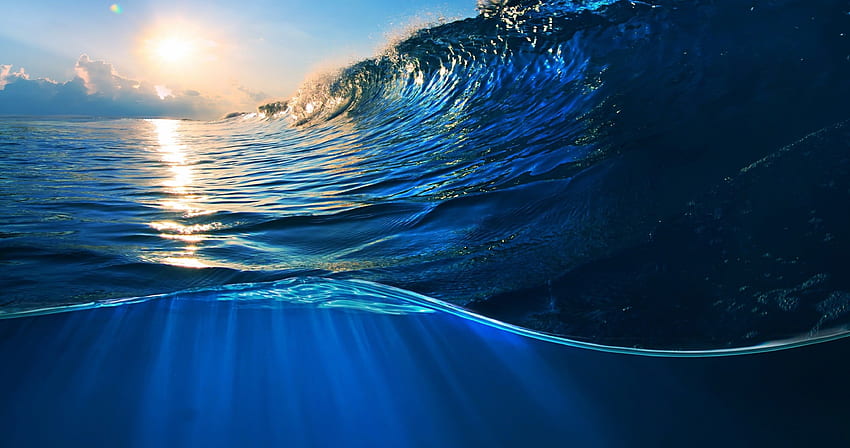 blue ocean splash ultra High quality walls, Blue Ocean HD wallpaper