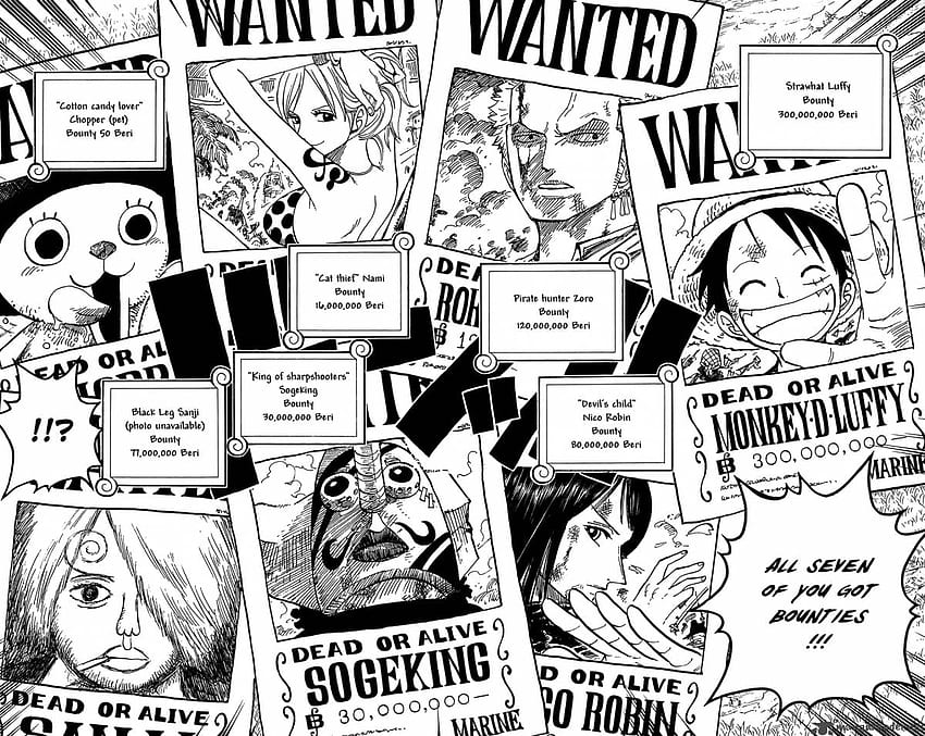 One Piece Wanted Poster, Sanji Bounty HD wallpaper