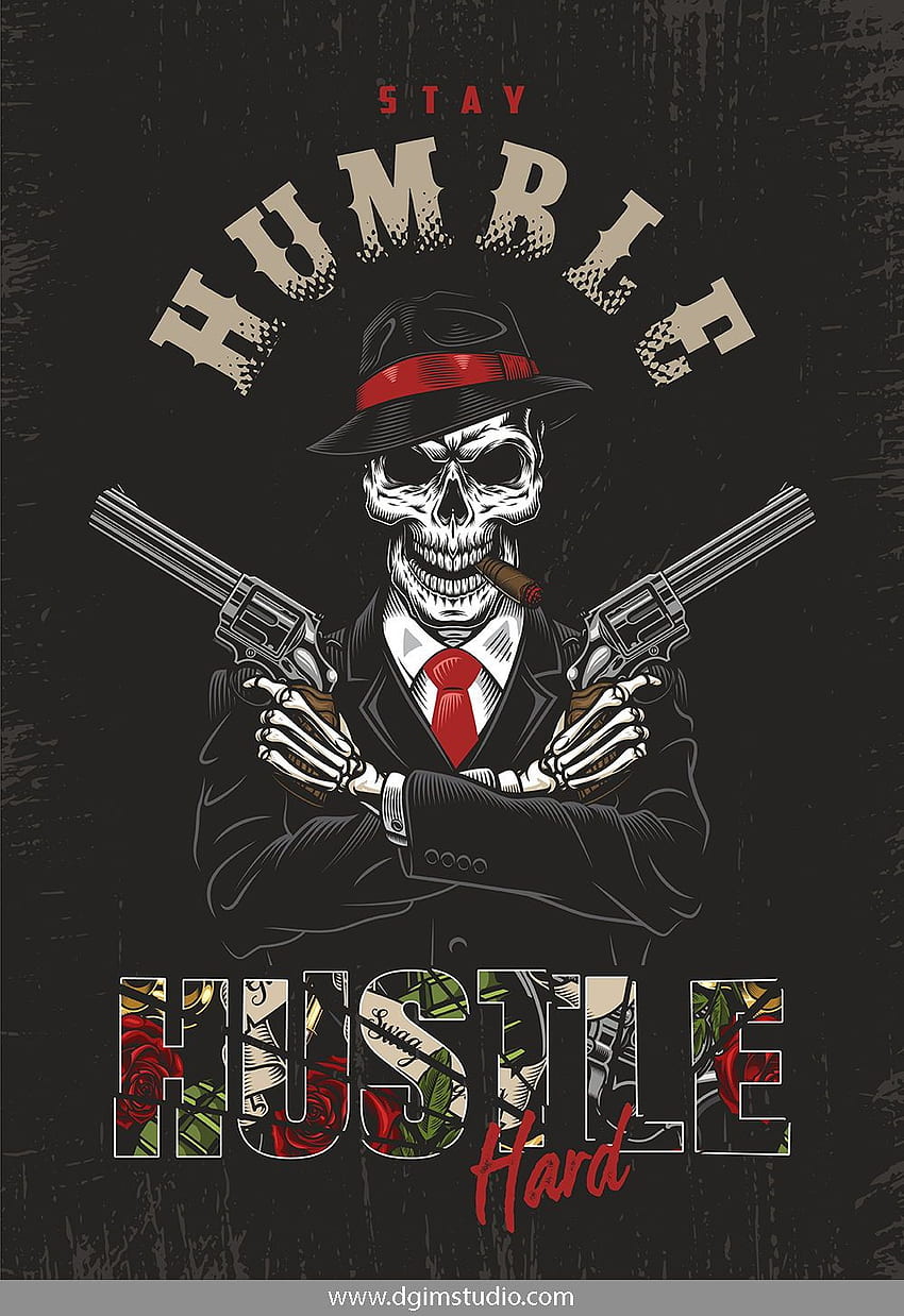 Gangster bundle. Skull art, Gangster drawings, Old school tattoo, Gangster Skeleton HD phone wallpaper