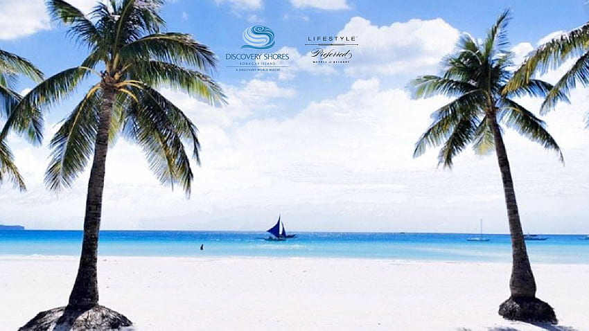 Virtueller Hintergrund zum Thema Reisen für Ihren nächsten Zoom-Anruf, Boracay Beach HD-Hintergrundbild