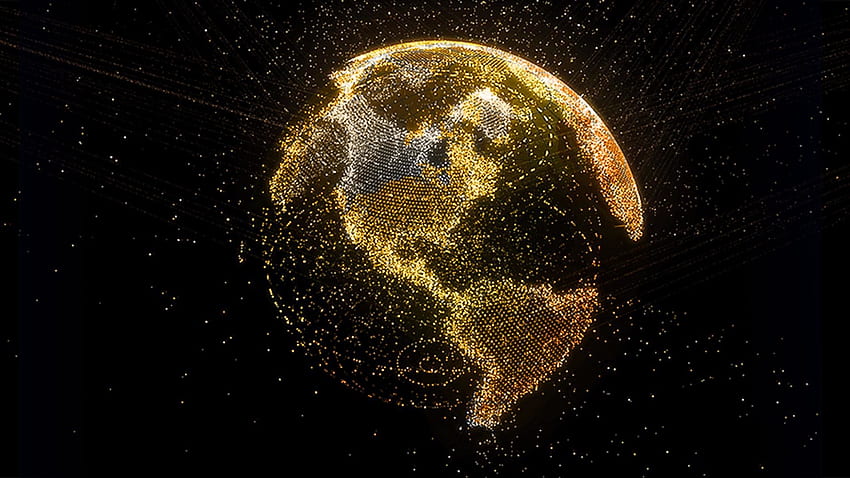Tierra - Planeta Tierra Luces Noche - fondo de pantalla