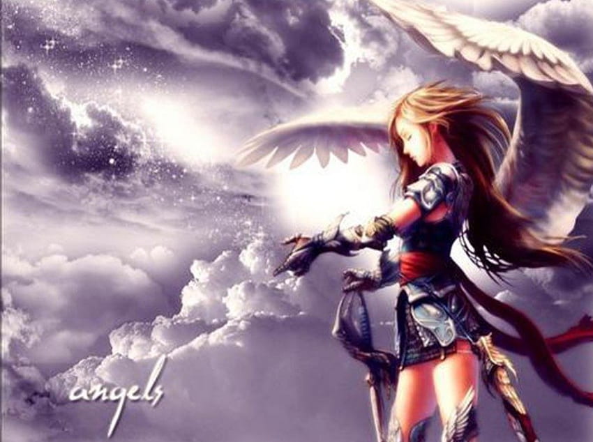 angels of the universe, anime HD wallpaper