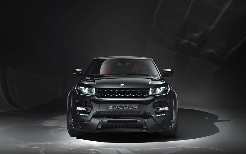 Hamann Range Rover Evoque Studiofront. 2013, schwarzer Range Rover Sport HD-Hintergrundbild