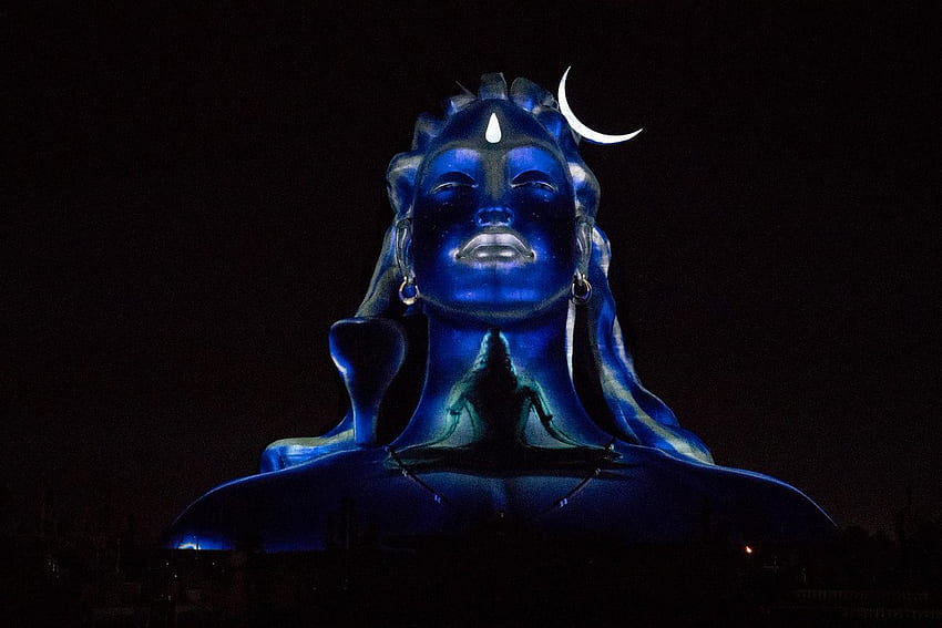Isha Foundation - The Adiyogi Divya Darshanam is a first of its kind laser display which delightfully captured the many dimensions of the remarkable being we know as Shiva. HD wallpaper