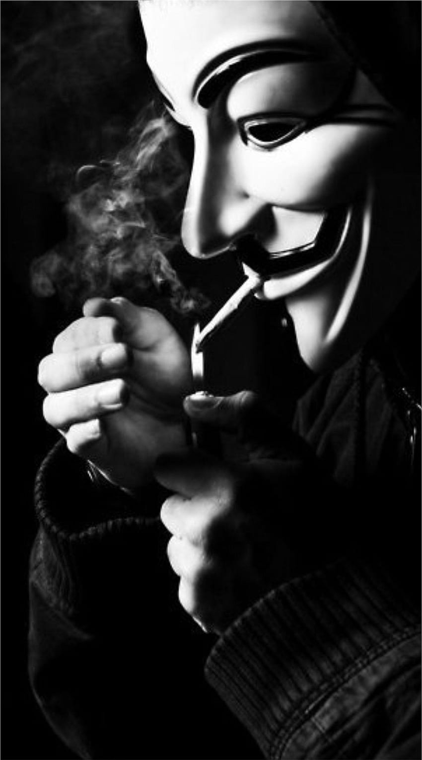 Анонимен И, Пушащ Анонимен HD тапет за телефон