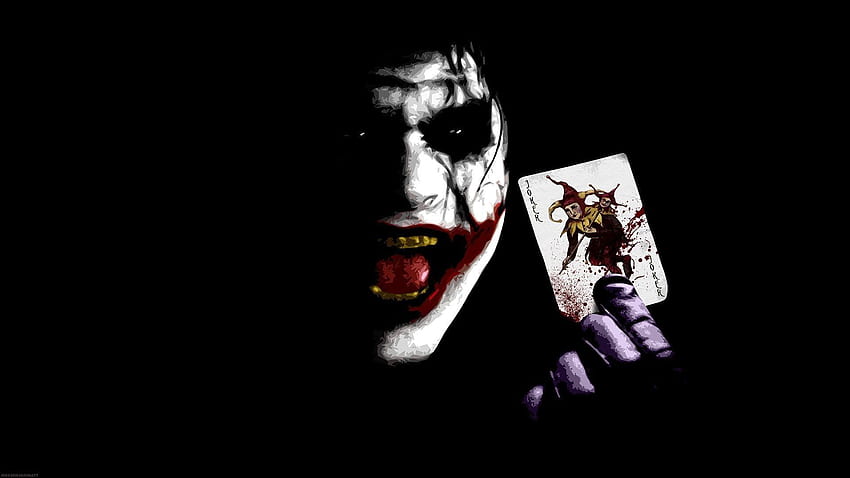Joker in Dangerous Mod with Joker card, Awesome Joker HD wallpaper