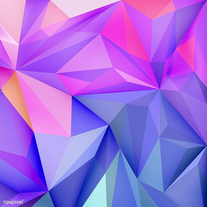 Background with polygons in gradient colors. by / busbus. Triangle tile pattern, hop resources, collage, Ombre Triangle HD phone wallpaper