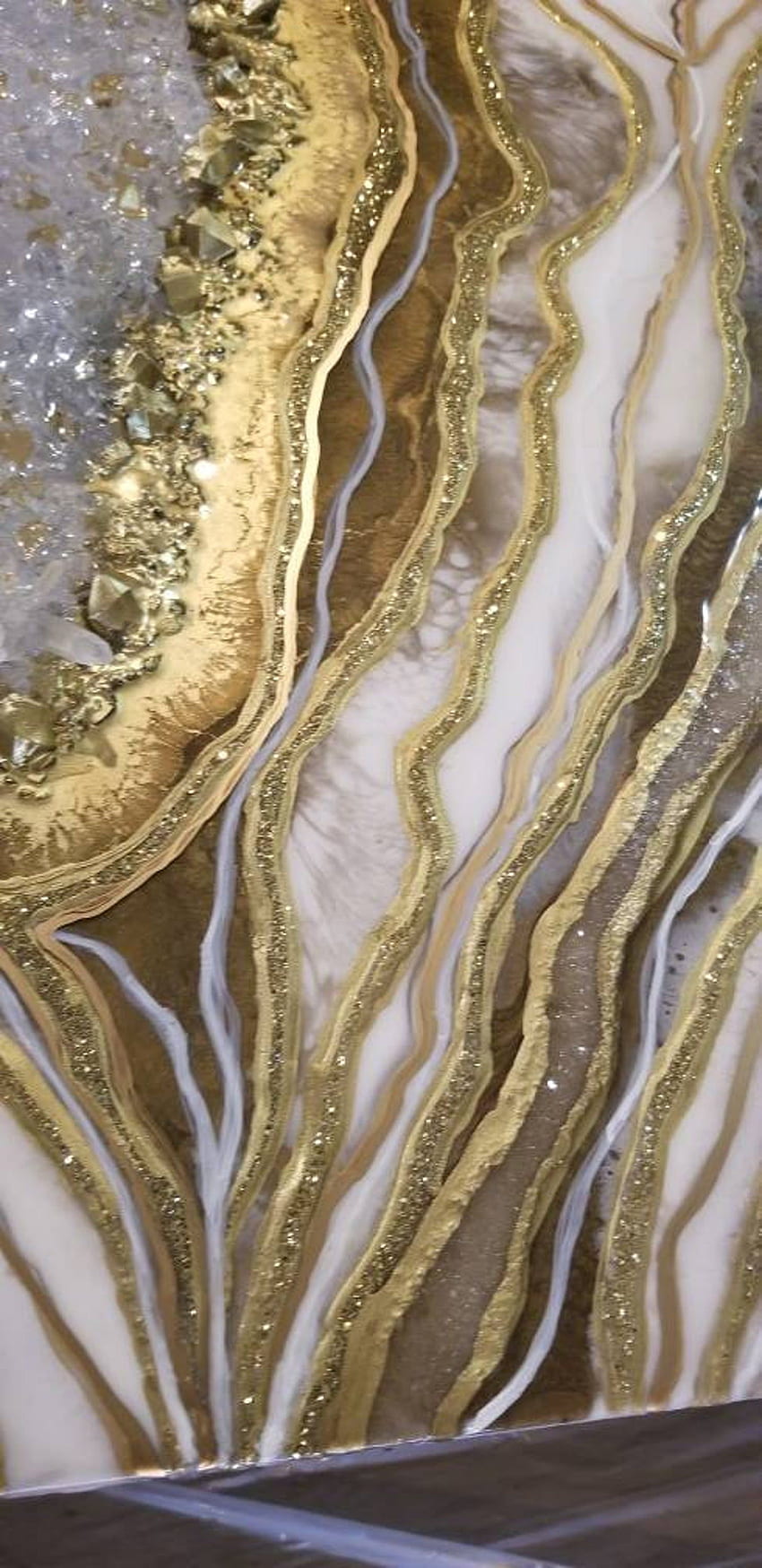 Büyük Geode boyama beyaz ve altın geode duvar tablosu. Etsy. Beyaz ve altın , Mermer telefon, Mermer iphone, Altın Sanatı HD telefon duvar kağıdı