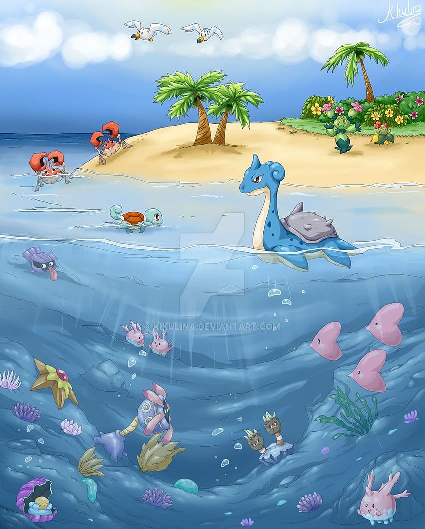 pokemon tipo agua  Cool pokemon wallpapers, Pokemon, Water pokémon