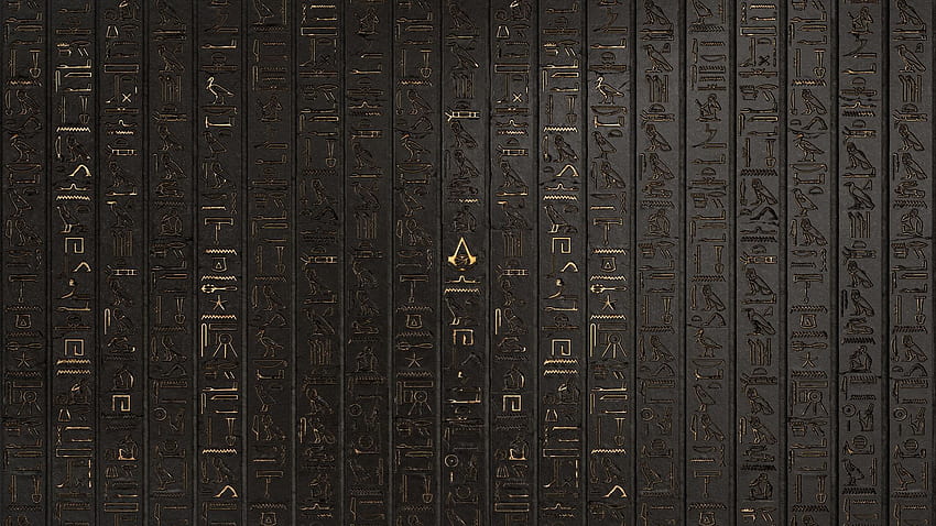 Игра Assassins Creed Origins йероглифи. Египет, египетски йероглифи HD тапет