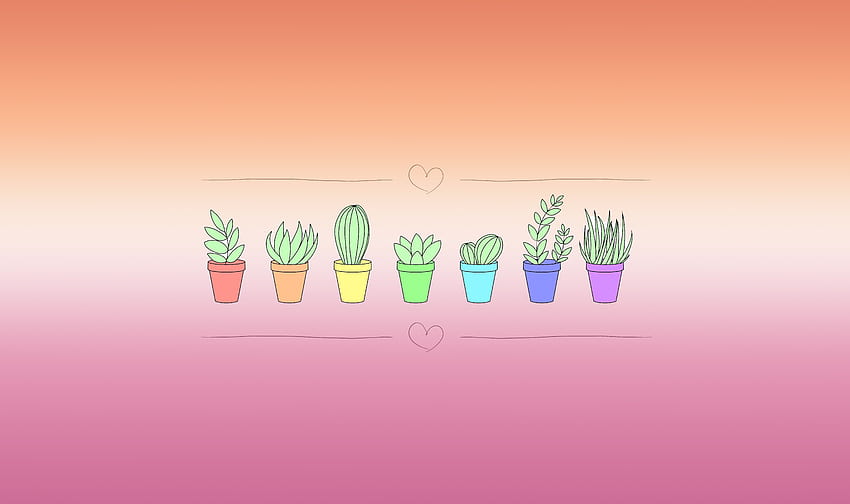 It's Not Perfect Because I'm Only *okay* At hop, But Here's The Subtle Lesbian Succulent Background For Those Who Asked! Original Art W Wp5025849 : Actuallesbians HD wallpaper