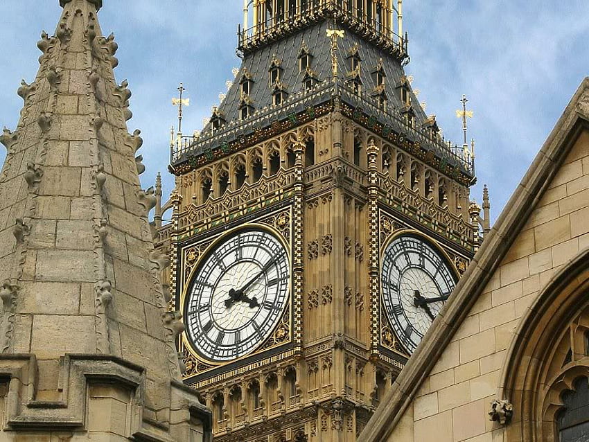Big Ben, construção, Londres, relógio, ben papel de parede HD