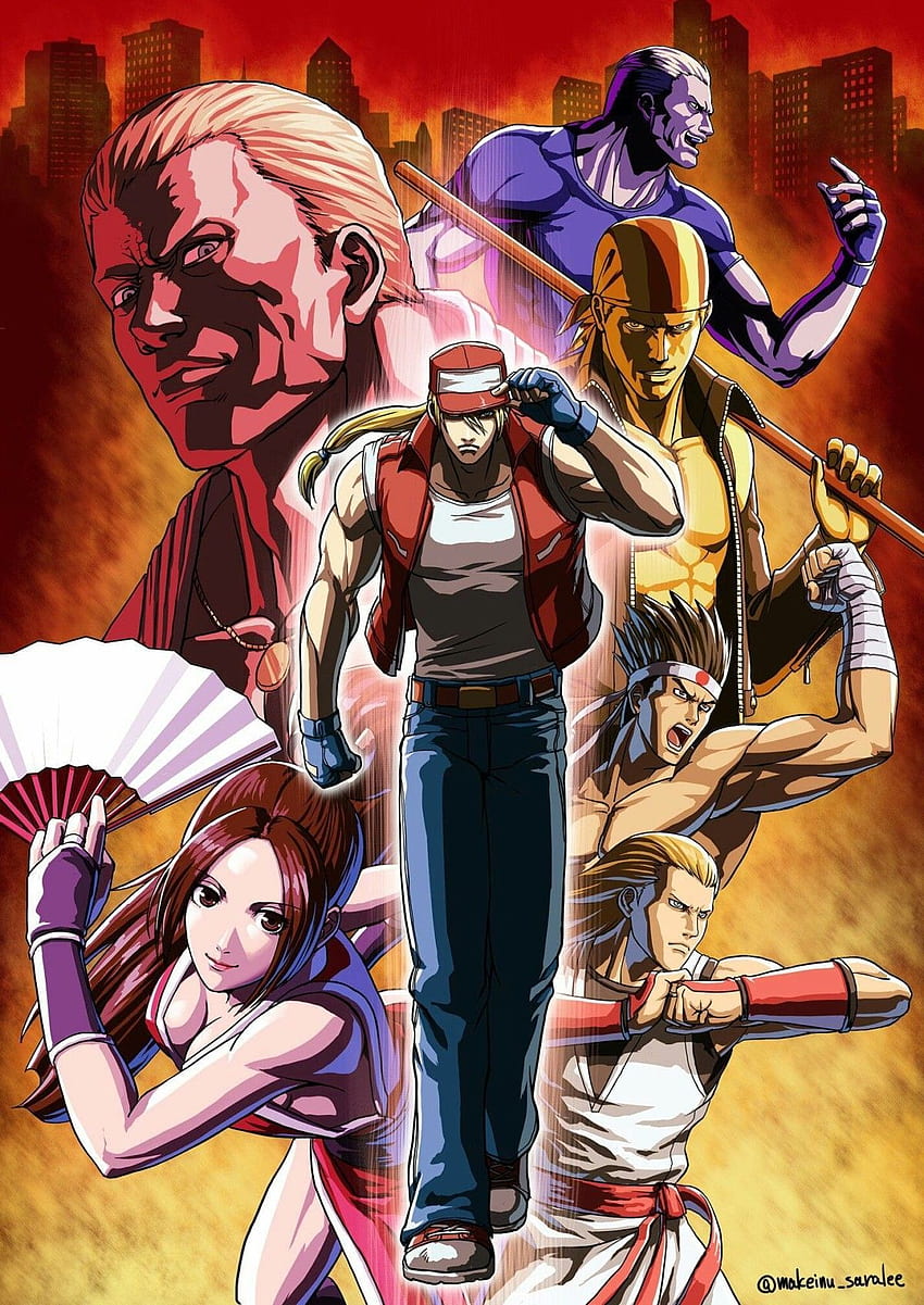 Top Artwork von Fatal Fury (König der Kämpfer). König der Kämpfer, Art HD-Handy-Hintergrundbild