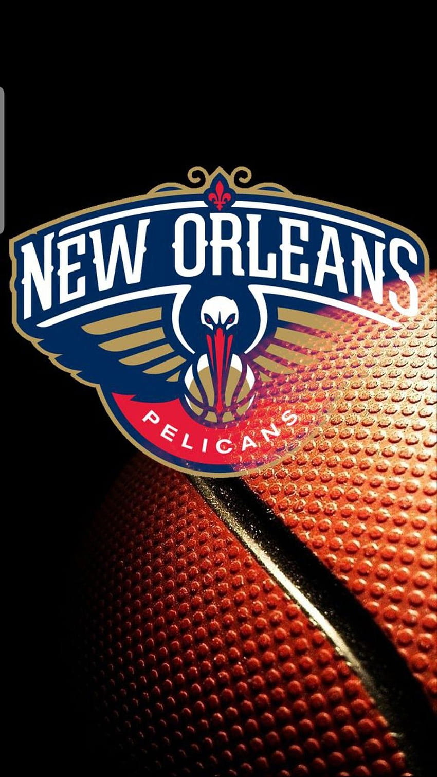 New Orleans Pelikane 1080×1920, New Orleans Pelikane Logo HD-Handy-Hintergrundbild