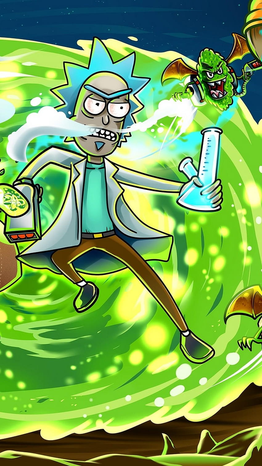 Rick And Morty Weed - Novocom.top, Funny Rick and Morty HD phone wallpaper
