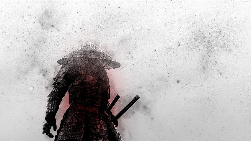 Samurai, Black and White Samurai HD wallpaper
