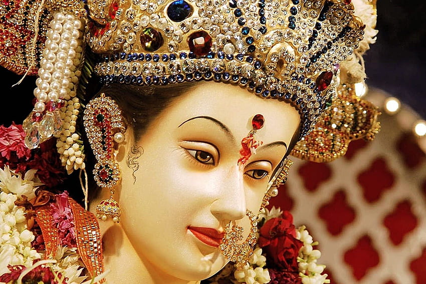 Maa Nav Durga เต็ม ✓ ดีที่สุด Durga พระเจ้า Durga วอลล์เปเปอร์ HD
