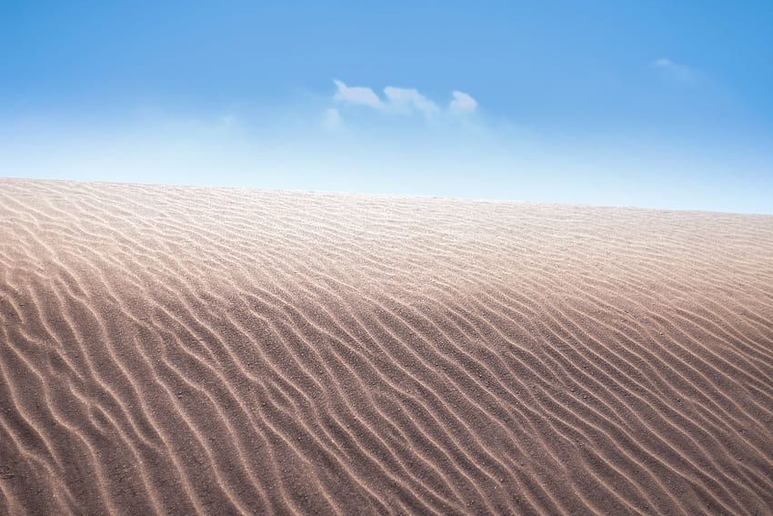 Desert, nature, sand, dunes, blue sky HD wallpaper