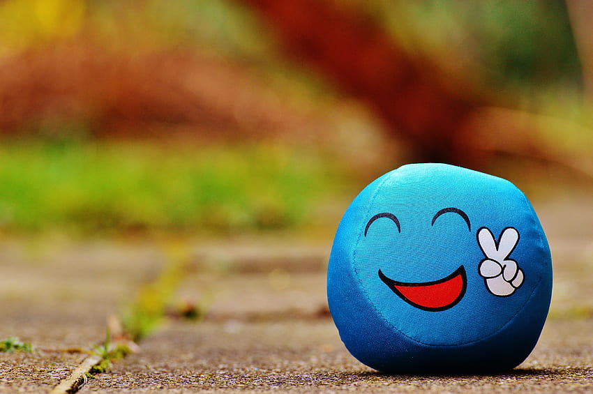 blue ball toy on ground Peakpx [] for your , Mobile & Tablet. Explore Smiley Ball . Smiley Ball , Smiley Ball, Smiley Background HD wallpaper