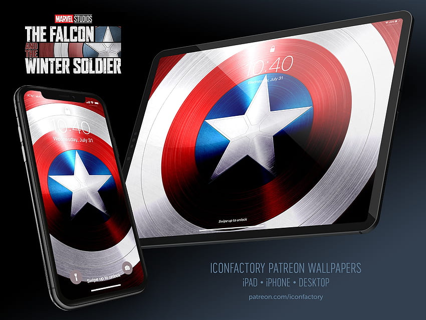 The Falcon and the Winter Soldier autorstwa Iconfactory na Dribbble Tapeta HD