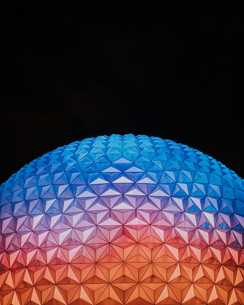 Disney World Epcot, 건물, 돔, 건축물 HD 전화 배경 화면