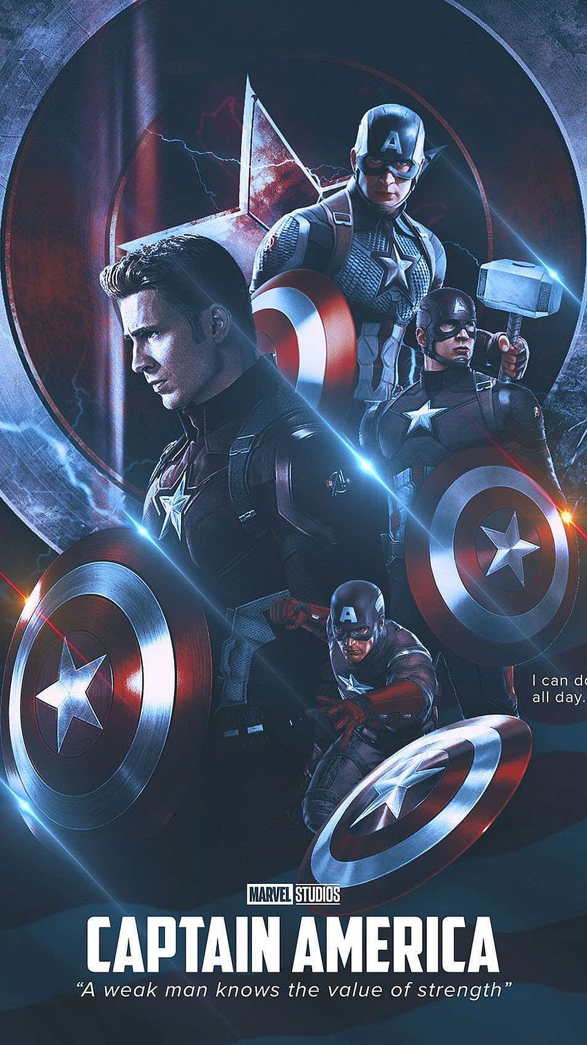History Of Captain America IPhone . Captain america, Captain America Cool HD phone wallpaper