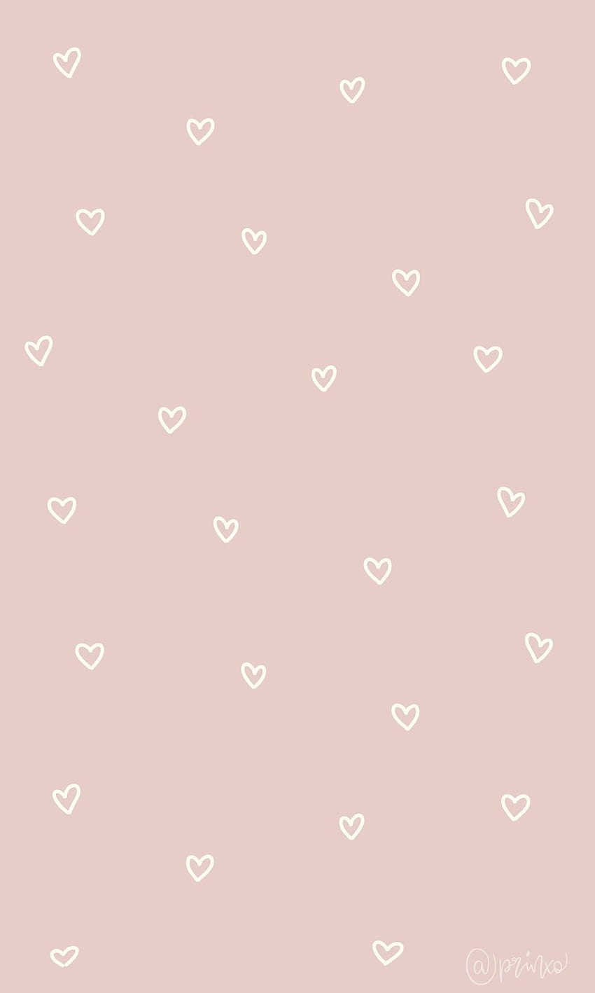 Hearts (rose gold) HD phone wallpaper
