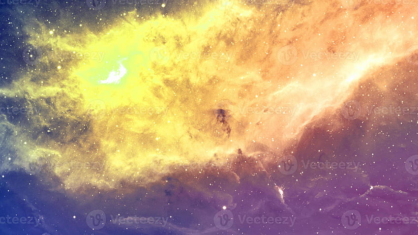 Infinite beautiful cosmos yellow and blue and orange background with nebula, cluster of stars in outer space. Beauty of endless Universe filled smic art, science fiction 4702949 Stock at Vecteezy, Orange Blue Space HD wallpaper