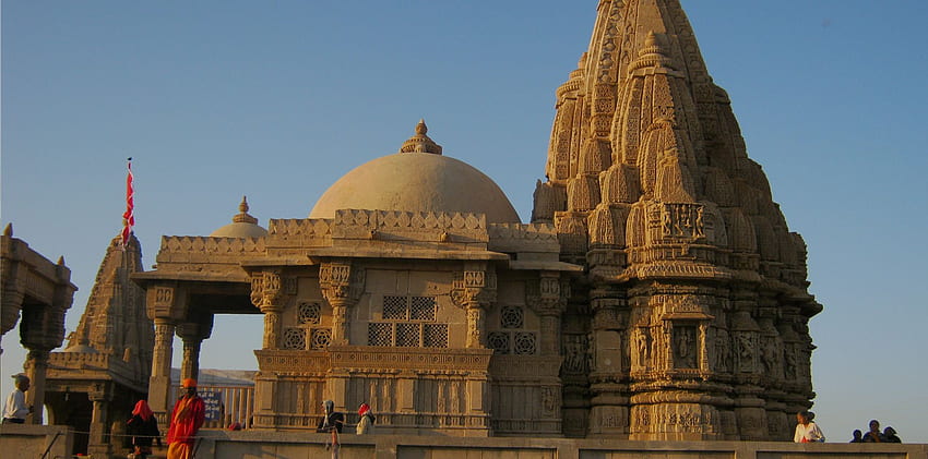 Храм Dwarkadhish - история, времена, настаняване, пуджа HD тапет