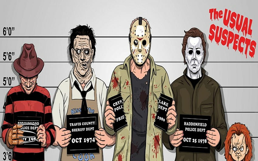 Personagens de terror: , , para PC e celular. para iPhone, Android, quadrinhos de terror vintage papel de parede HD