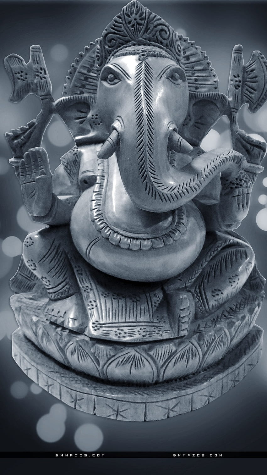 Ganesh , Black And White, lambodar, ganpati HD phone wallpaper | Pxfuel